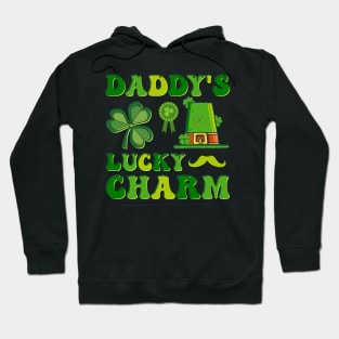 Daddy's Lucky Charm Funny Father Irish Clovers St Patrick's Day Hoodie